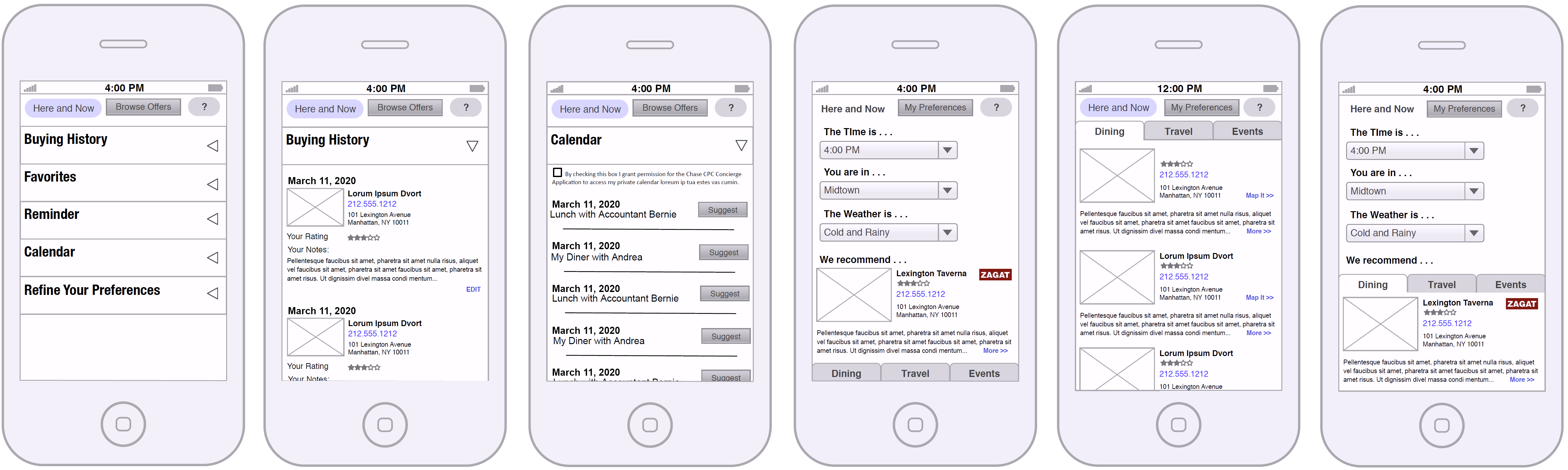 The evolution of the application design in wirefrmaes